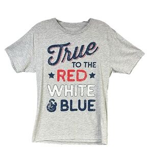 Way To Celebrate T-Shirt Small‎ Gray Graphic Patriotic Americana USA Streetwear